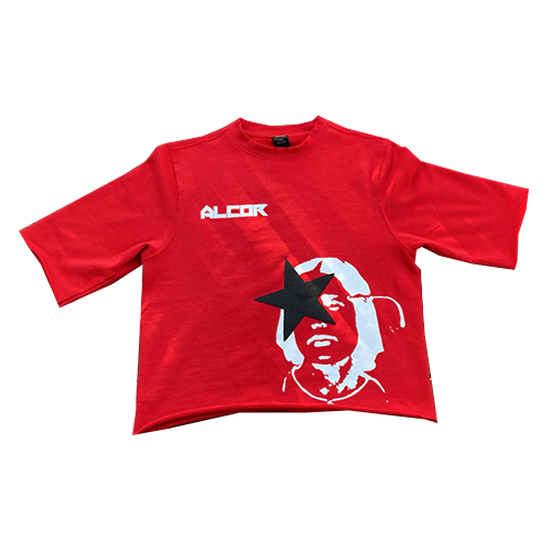 Red Cropped Tee