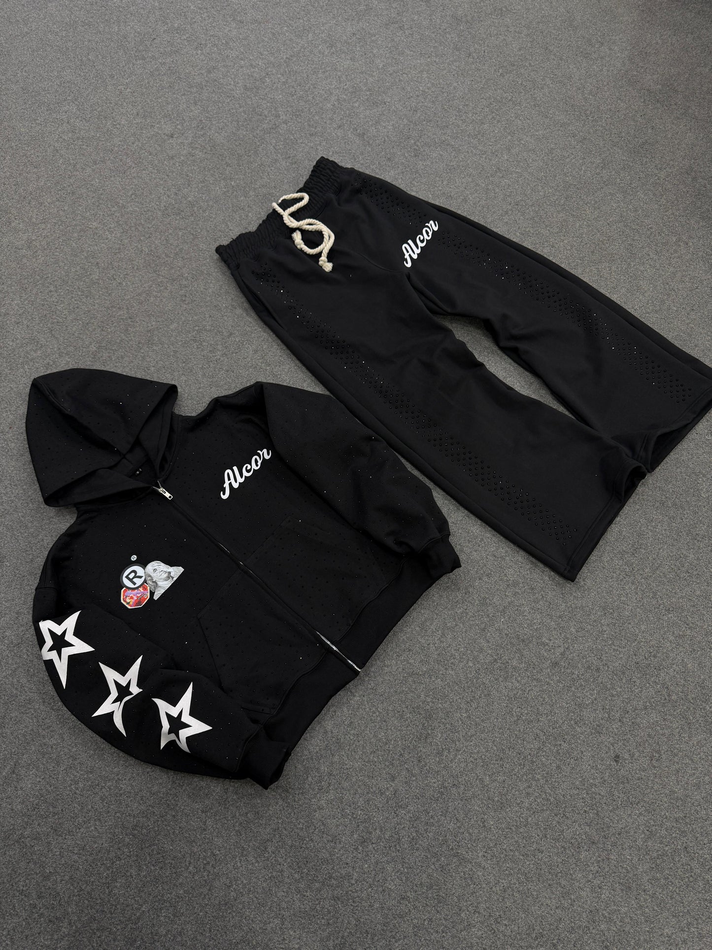 Black Rhinestone Set