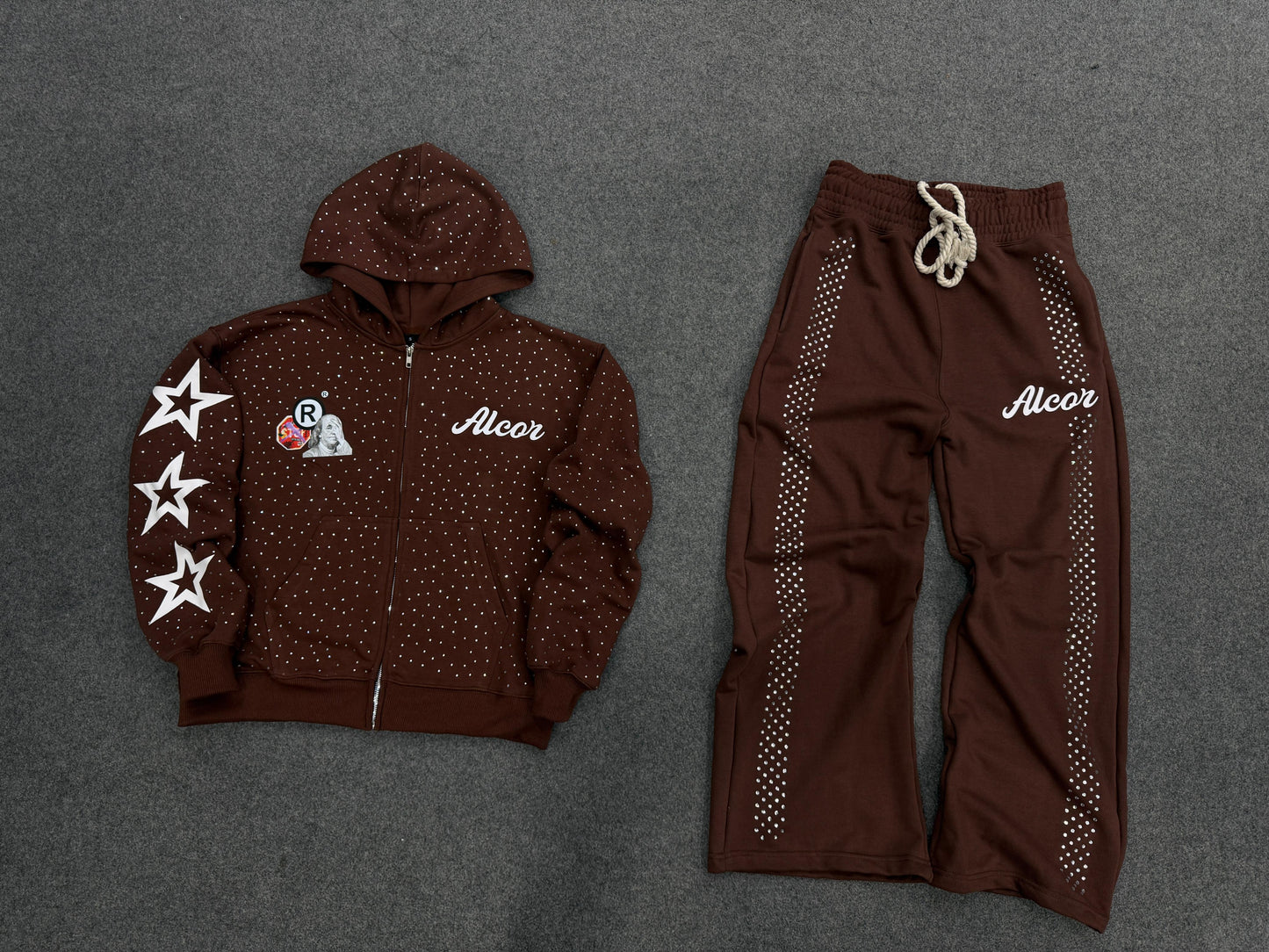 Brown Rhinestone Set