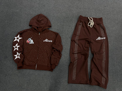 Brown Rhinestone Set