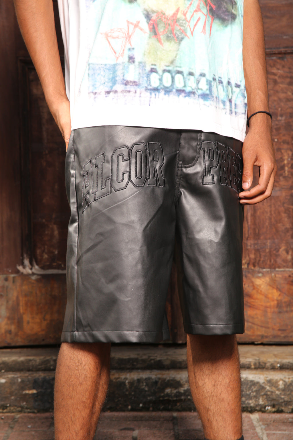 Midnight Leather Ap Shorts