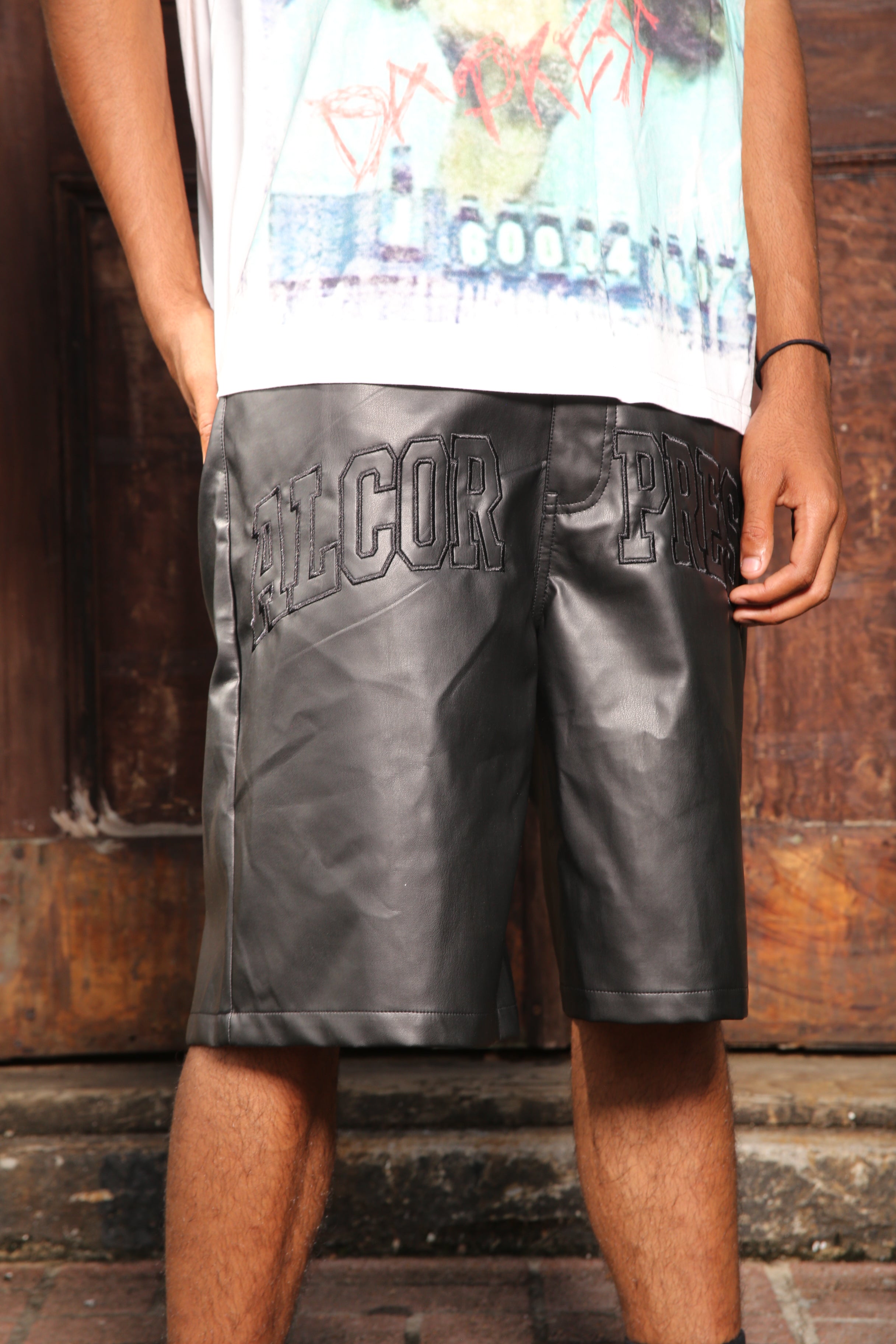 Midnight Leather Ap Shorts